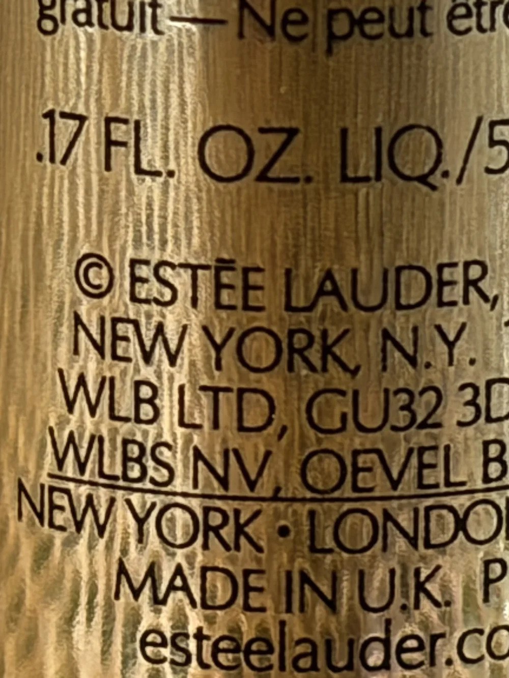 Estée Lauder Re-Nutriv Ultimate Diamond Brilliance Serum - Gold and Black Trim
